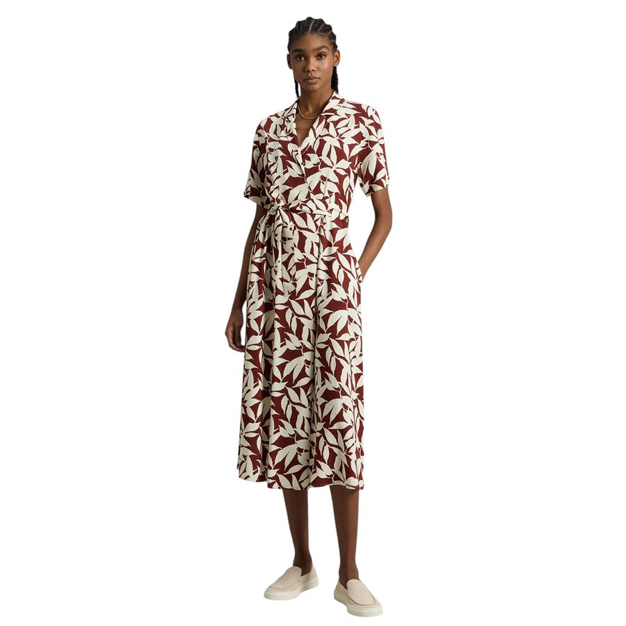 Vestito da donna a portafoglio con motivo naturale Woolrich | CFWWDR01765522